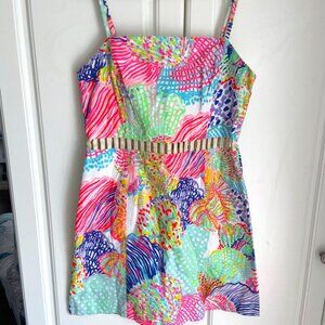 Lilly Pulitzer Girls Size 6 Romper Excellent Used Condition
